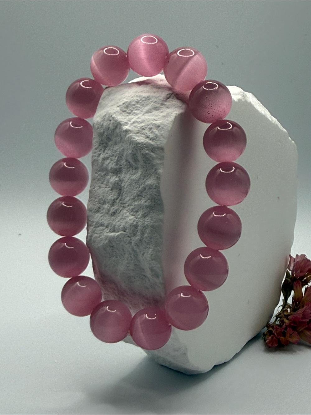 Pink Tiger’s Eye Bead Bracelet - Women Jewelry